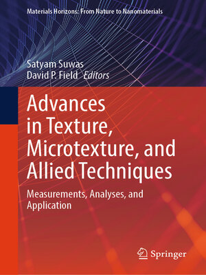cover image of Advances in Texture, Microtexture, and Allied Techniques